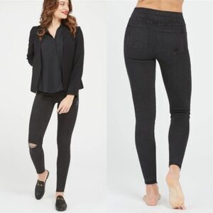 Spanx Womens Vintage Distressed Skinny Ankle Jeans sz Large